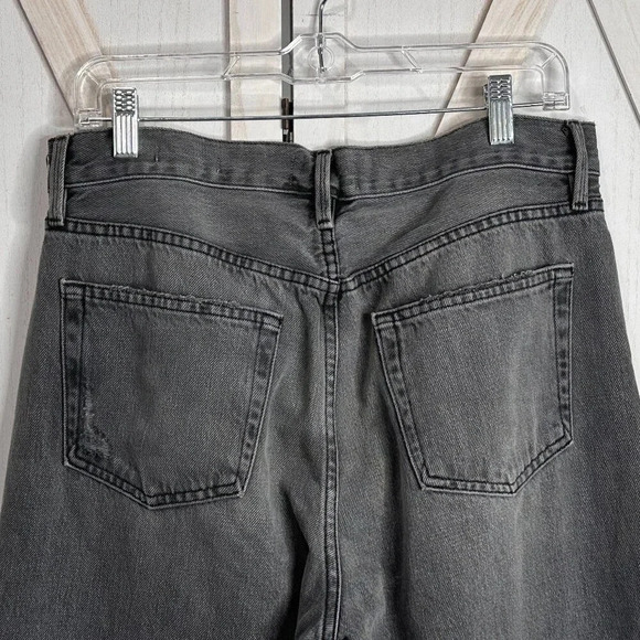 Frame Le Original Distressed Raw Edge Cropped Jeans in Acera Chew - Picture 7 of 10